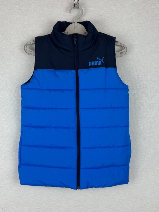Puma Other - PUMA BOYS SLEEVELESS PUFFER VEST BLUE AND NAVY COLOR, FULL ZIP FRONT,SIZE M10/12